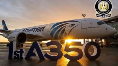 أول طائرة Airbus A350-900 تنضم إلى أسطول مصر للطيران